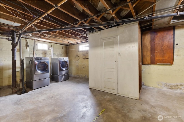 239 S 58th St, Tacoma, WA 98408 - basement featuring washer and dryer