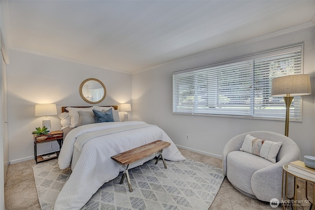 524 Maple St Unit 105, Edmonds, WA 98020 - carpeted bedroom featuring crown molding and baseboards