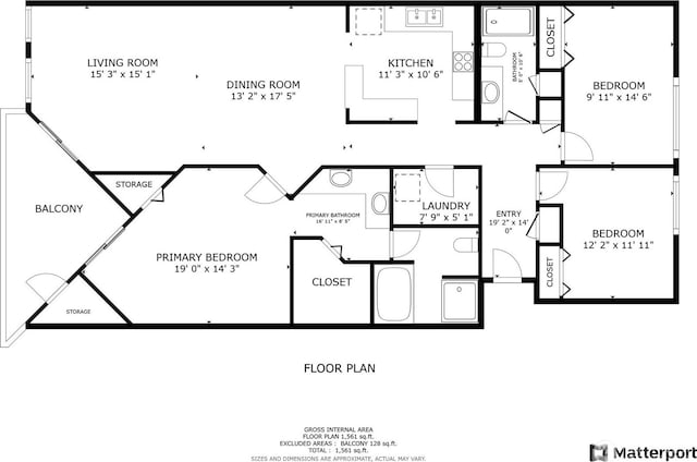 524 Maple St Unit 105, Edmonds, WA 98020 - view of floor plan / room layout