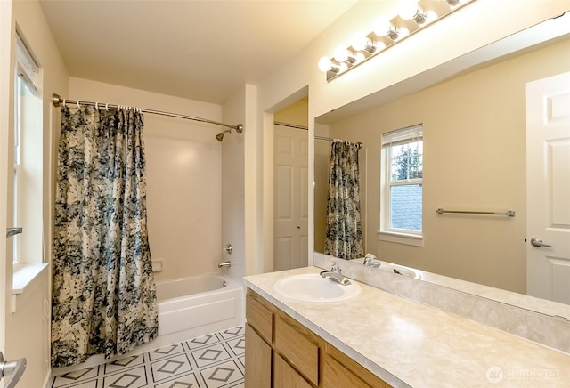 14626 58th Dr SE, Everett, WA 98208 - full bathroom featuring vanity and shower / tub combo with curtain