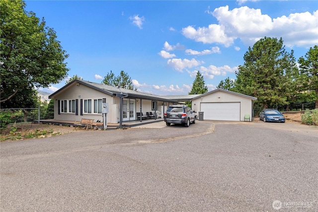 2020 Easy St, Wenatchee, WA 98801 - ranch-style home featuring french doors and a detached garage