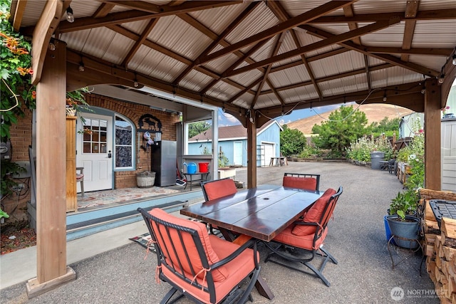 2020 Easy St, Wenatchee, WA 98801 - view of patio / terrace with a gazebo and outdoor dining space