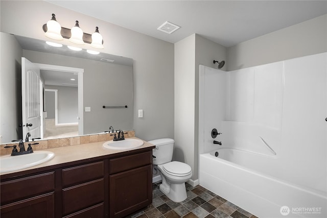 535 Beechwood Ct SW, Olympia, WA 98502 - full bathroom with double vanity and washtub / shower combination