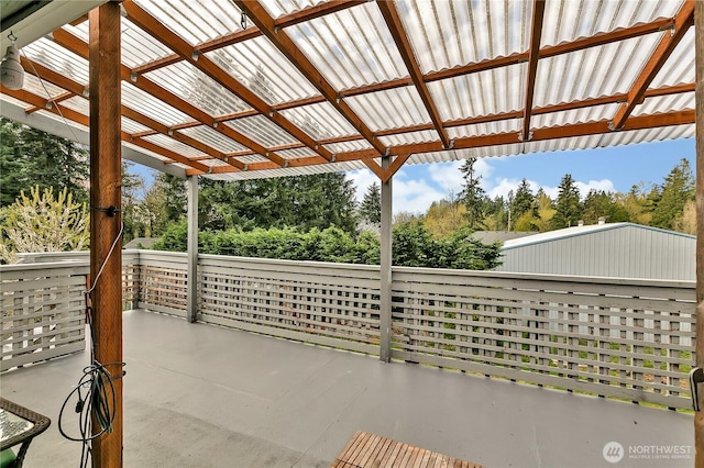11022 SE 313th St, Auburn, WA 98092 - view of patio / terrace featuring view of wooded area