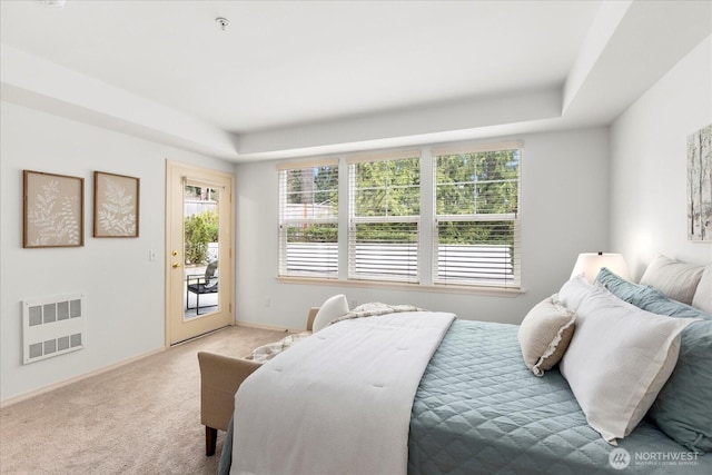 8500 Main St Unit F205, Edmonds, WA 98026 - carpeted bedroom with access to outside and baseboards