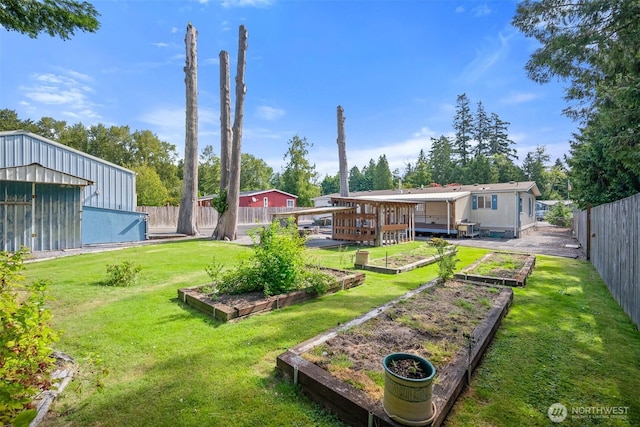 8265 Skeena Way, Blaine, WA 98230 - fenced backyard with a garden