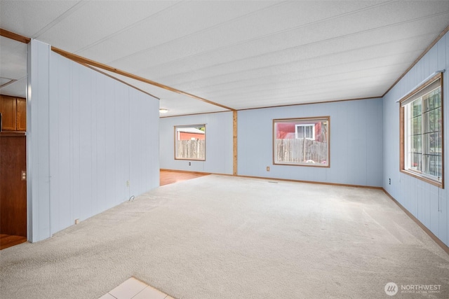 8265 Skeena Way, Blaine, WA 98230 - carpeted empty room with wooden walls