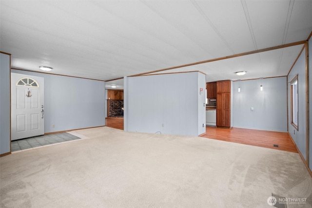 8265 Skeena Way, Blaine, WA 98230 - unfurnished living room featuring carpet and baseboards