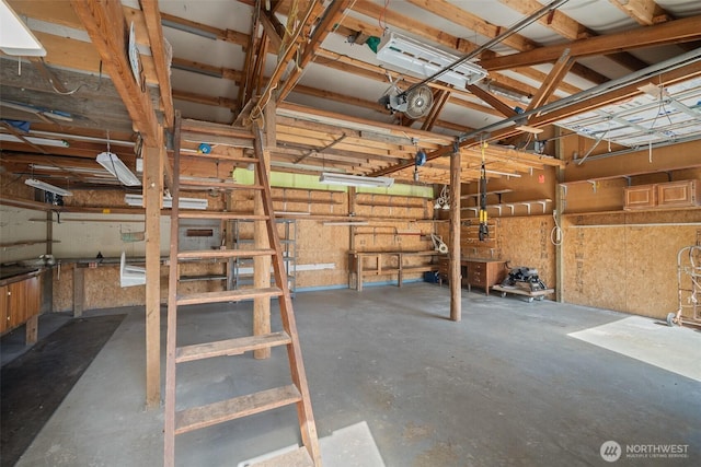 8265 Skeena Way, Blaine, WA 98230 - misc room featuring a garage and concrete floors