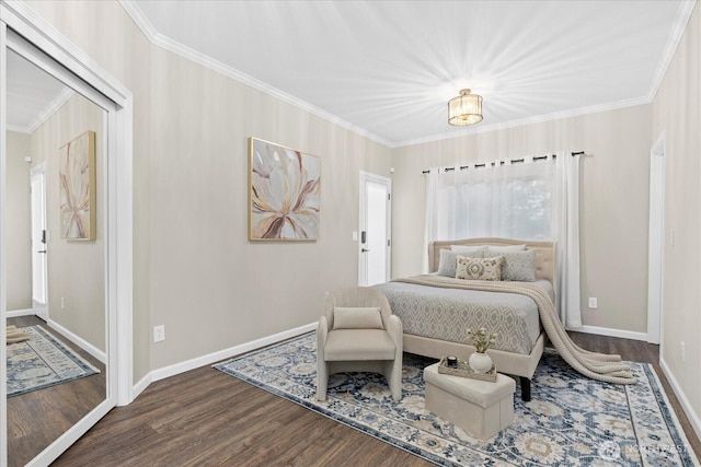 4212 145th Pl SE, Snohomish, WA 98296 - bedroom with ornamental molding and wood finished floors