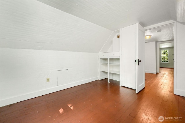 5510 Mt Baker Hwy, Deming, WA 98244 - additional living space featuring hardwood / wood-style floors and vaulted ceiling