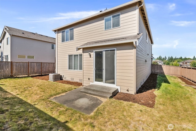 2846 Anna St NE, Lacey, WA 98516 - rear view of house with a fenced backyard and entry steps