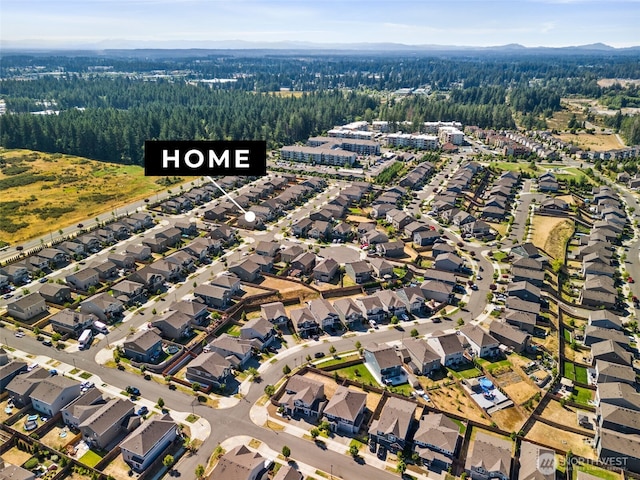 2846 Anna St NE, Lacey, WA 98516 - aerial overview of property's location with a forest and nearby suburban area
