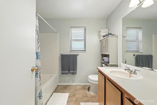 29 Etruria St Unit B405, Seattle, WA 98109 - bathroom with vanity and shower / bathtub combination with curtain