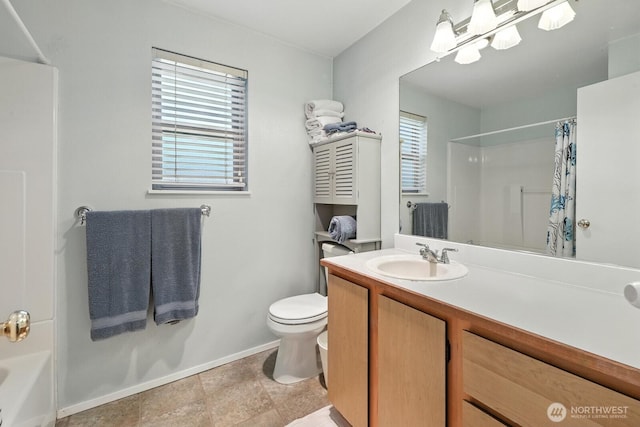 29 Etruria St Unit B405, Seattle, WA 98109 - bathroom with vanity and stone finish flooring
