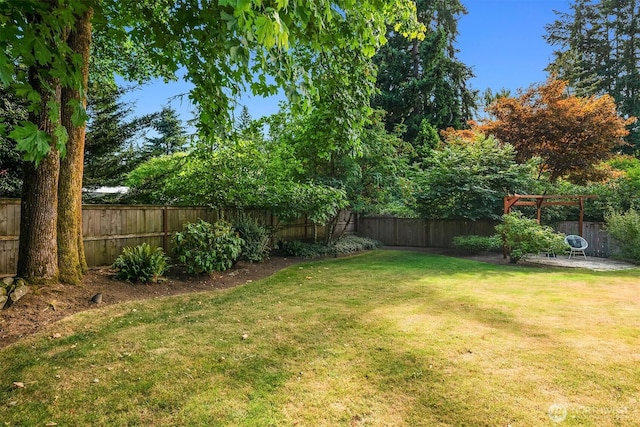 16223 NE 26th St, Bellevue, WA 98008 - fenced backyard featuring a patio
