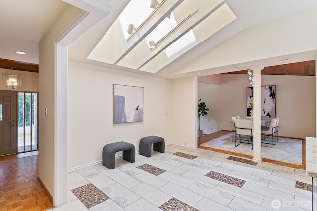 17726 NE 26th St, Redmond, WA 98052 - lobby featuring vaulted ceiling and recessed lighting