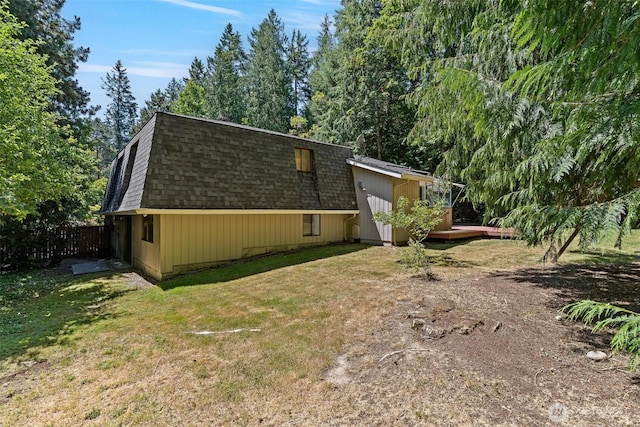 17726 NE 26th St, Redmond, WA 98052 - view of home's exterior with a shingled roof and a deck