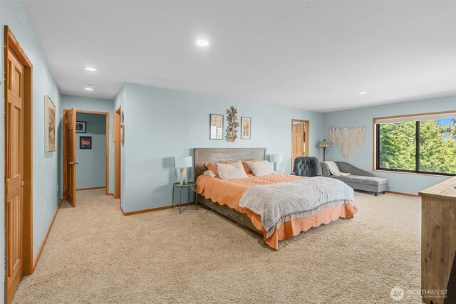 10212 SW 127th St, Vashon, WA 98070 - carpeted bedroom with recessed lighting