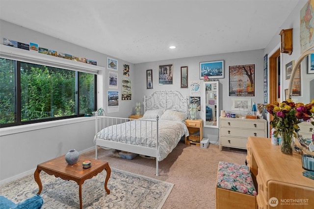 10212 SW 127th St, Vashon, WA 98070 - carpeted bedroom with recessed lighting and baseboards