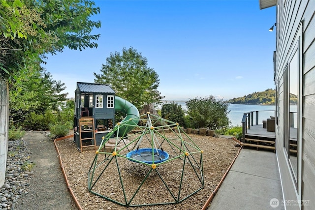 10212 SW 127th St, Vashon, WA 98070 - view of play area featuring a water view