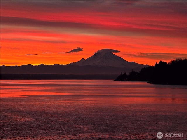 10212 SW 127th St, Vashon, WA 98070 - water view with a mountainous background