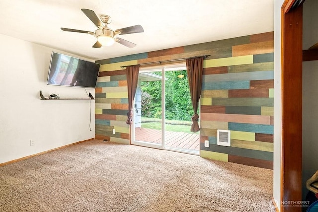 1315 Thomas St, Aberdeen, WA 98520 - spare room featuring carpet flooring and ceiling fan