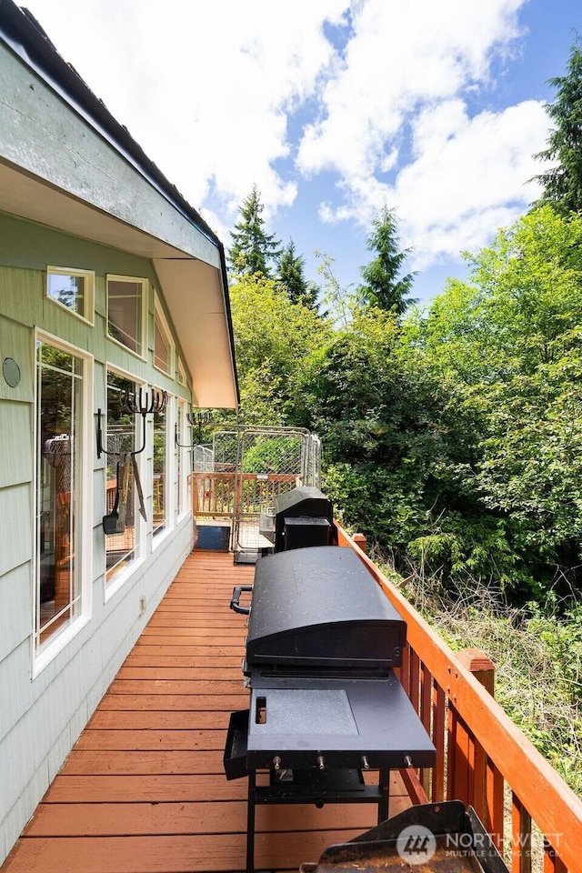 1315 Thomas St, Aberdeen, WA 98520 - wooden deck with area for grilling