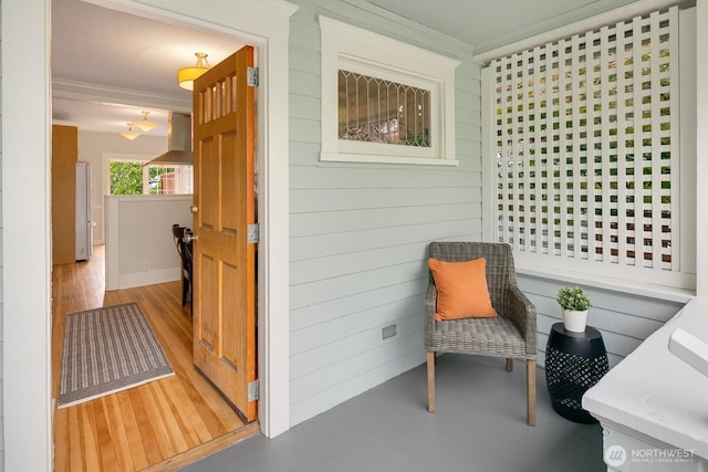 5041 Baker Ave NW, Seattle, WA 98107 - sitting room with ornamental molding and wood walls