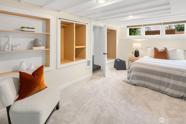 5041 Baker Ave NW, Seattle, WA 98107 - bedroom with carpet flooring and beam ceiling