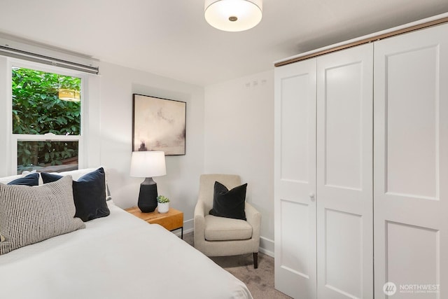 5041 Baker Ave NW, Seattle, WA 98107 - bedroom featuring light colored carpet and a closet
