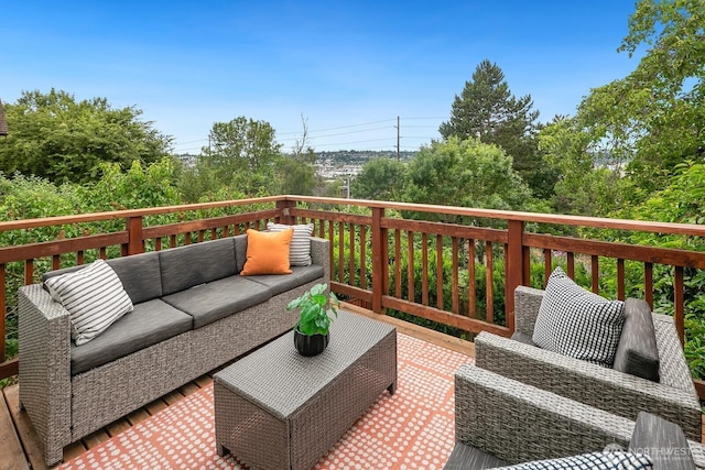 5041 Baker Ave NW, Seattle, WA 98107 - deck with an outdoor living space