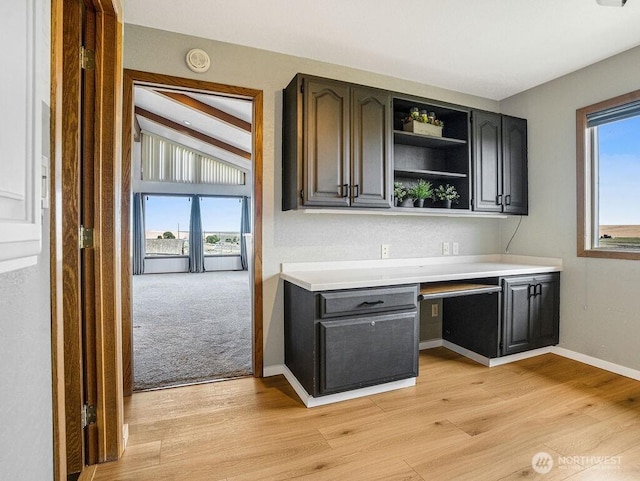 2 W Johnson Ln, Lind, WA 99341 - bar with plenty of natural light, built in study area, and light wood finished floors