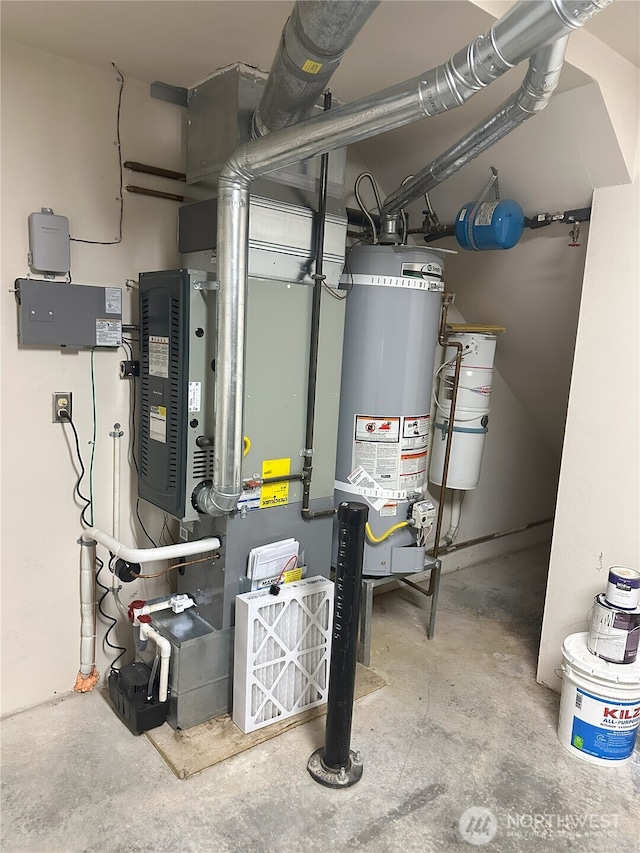 515 W Kellogg Rd, Bellingham, WA 98226 - utilities with gas water heater and a central vacuum unit