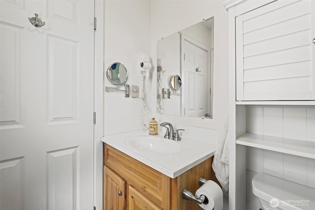 1313 Front St, Leavenworth, WA 98826 - bathroom featuring vanity and toilet
