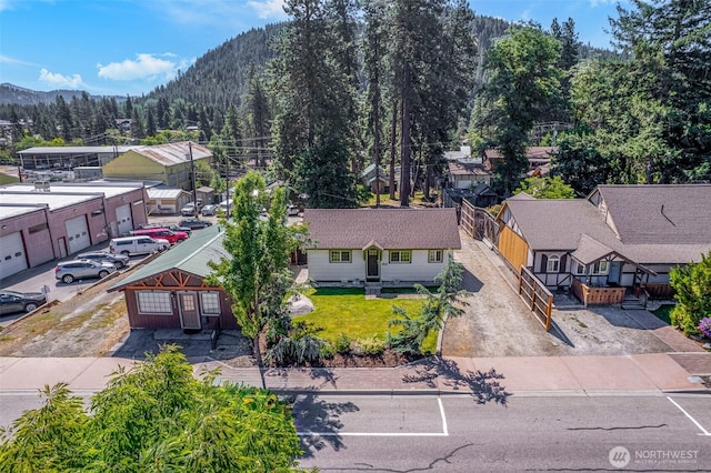 1313 Front St, Leavenworth, WA 98826 - view from above of property featuring a mountainous background