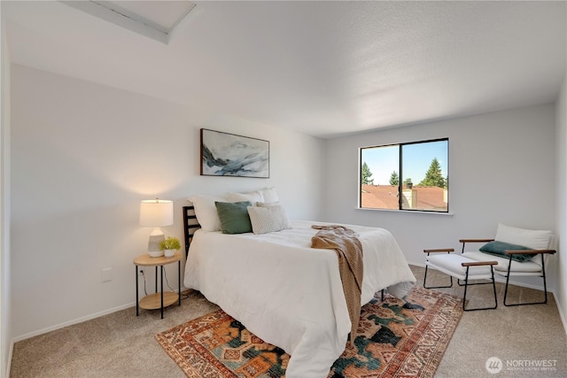 25015 110th Ave SE Unit B, Kent, WA 98030 - carpeted bedroom with attic access and baseboards