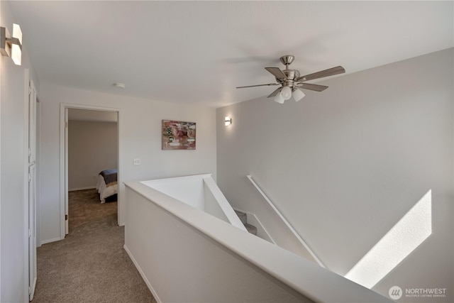25015 110th Ave SE Unit B, Kent, WA 98030 - corridor with an upstairs landing and carpet floors