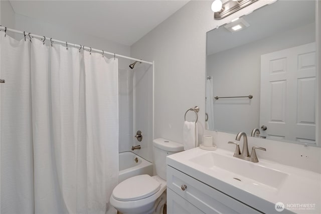 25015 110th Ave SE Unit B, Kent, WA 98030 - bathroom with vanity and shower / tub combo with curtain