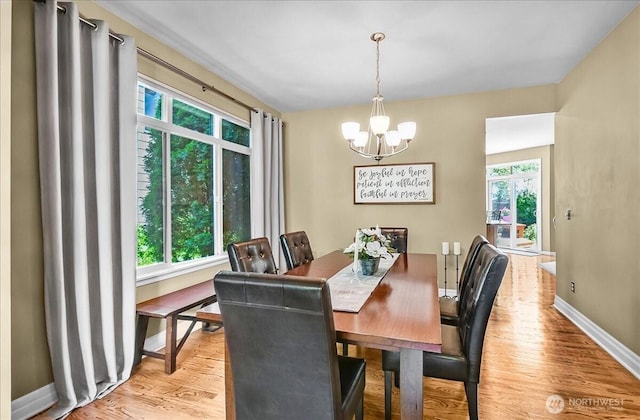 25004 163rd Pl SE, Covington, WA 98042 - dining room with a chandelier and wood finished floors