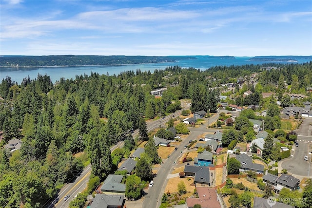 8851 48th Pl W, Mukilteo, WA 98275 - bird's eye view of a large body of water and a forest