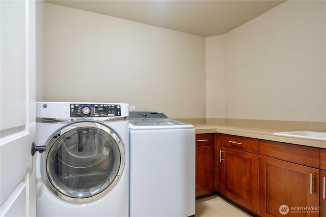 8019 149th Pl SE, Newcastle, WA 98059 - washroom featuring separate washer and dryer and cabinet space