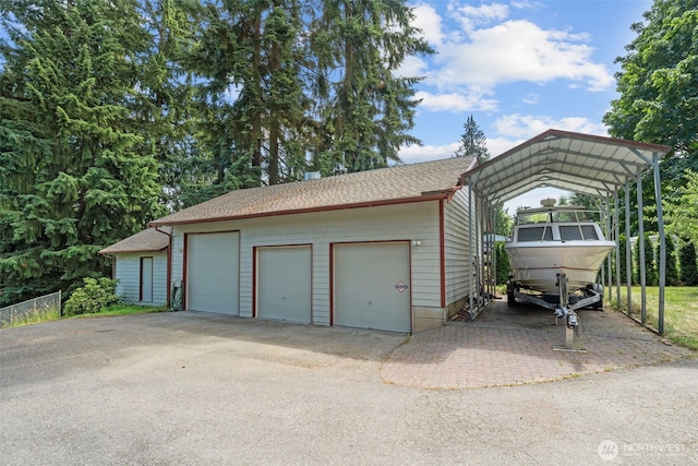 16714 Broadway Ave, Snohomish, WA 98296 - detached garage with a carport