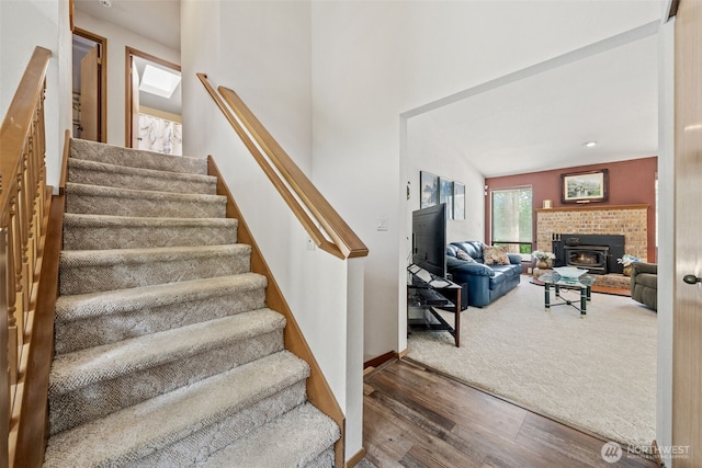 16714 Broadway Ave, Snohomish, WA 98296 - stairway with wood finished floors and baseboards
