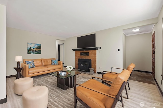 136 D St, Buckley, WA 98321 - living room featuring baseboards