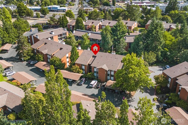 7310 N Skyview Ln Unit J-301, Tacoma, WA 98406 - aerial view of property's location featuring nearby suburban area