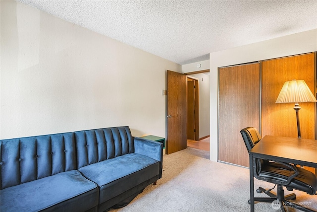 7310 N Skyview Ln Unit J-301, Tacoma, WA 98406 - carpeted office featuring a textured ceiling