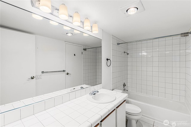 500 W Roy St Unit 102, Seattle, WA 98119 - bathroom featuring vanity, washtub / shower combination, and tile patterned flooring