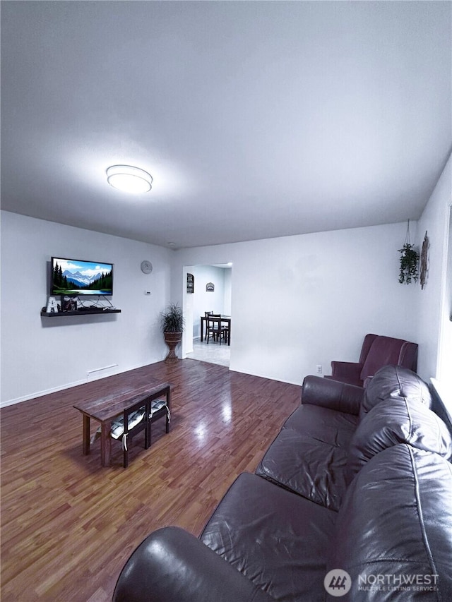 8389 SW Harmon St, Port Orchard, WA 98367 - living room with wood finished floors