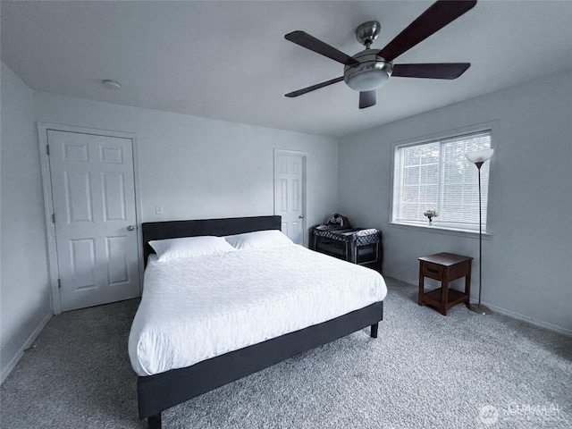 8389 SW Harmon St, Port Orchard, WA 98367 - bedroom featuring carpet floors and a ceiling fan